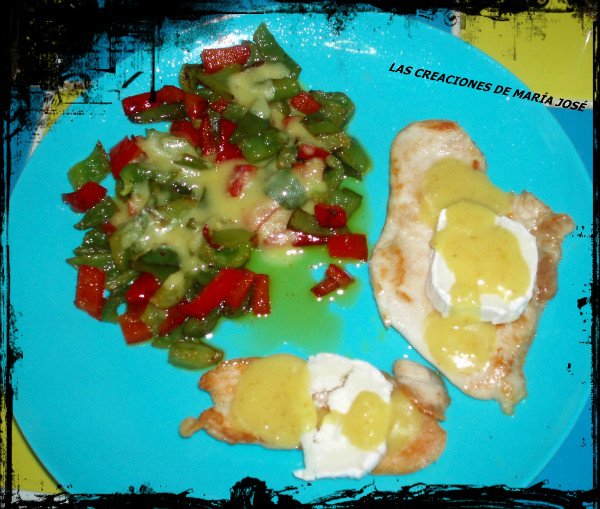 PECHUGAS CON PIMIENTOS AL CURRY