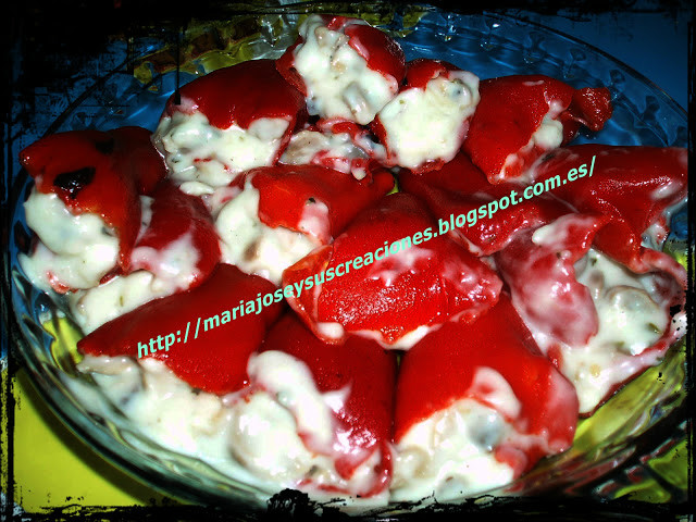 PIMIENTOS RELLENOS DE CHAMPIÑONES