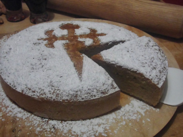 Tarta Brownie de Santiago