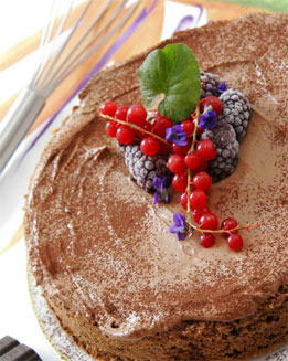 Tarta de mousse de chocolate