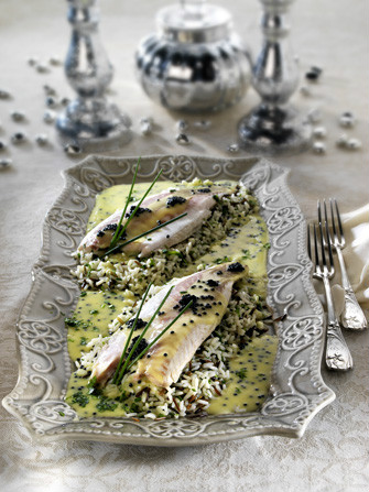 Lubina al caviar