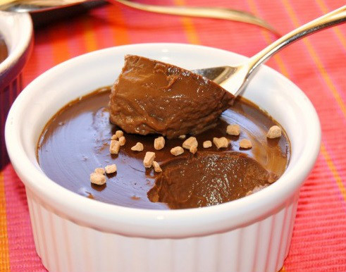 Puding cremoso de café