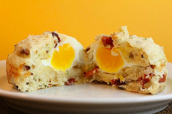 Muffins de huevo y bacon