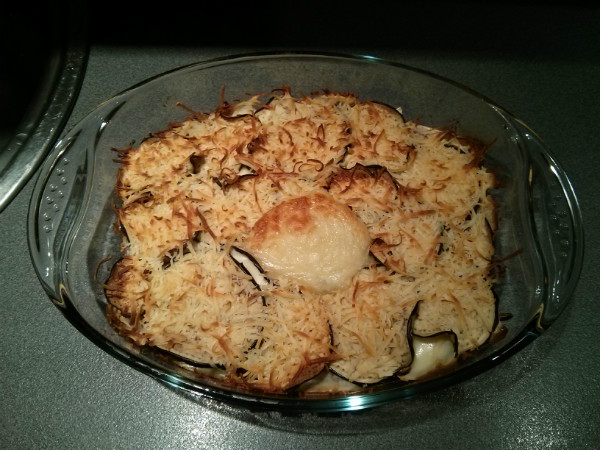 Pastel de berenjenas.