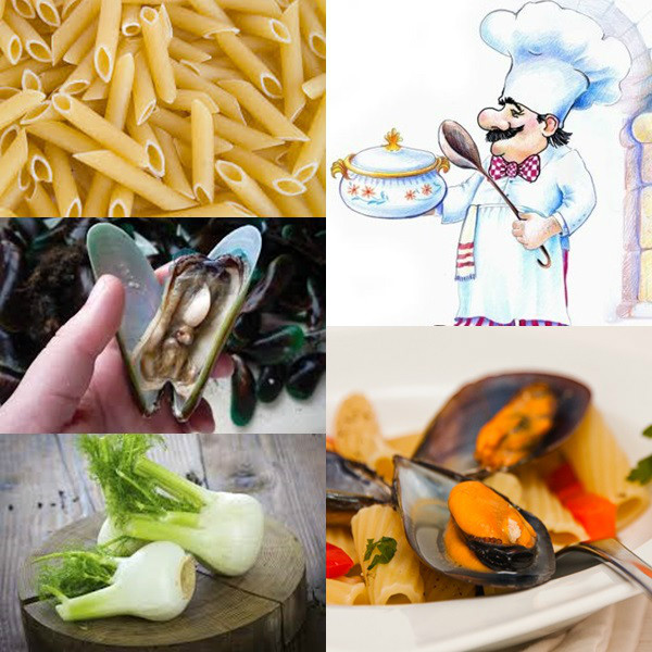 MACARRONES CON MEJILLONES