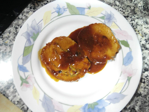 PECHUGA DE PAVO CON SALSA DE ALBARICOQUE